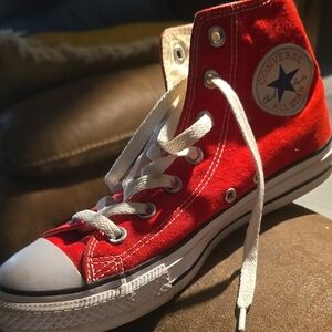 Converse All Star Red Canvas Sneakers